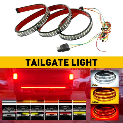 48" 3 Row LED Strip Light Tailgate Bar for Car Truck (Universal)