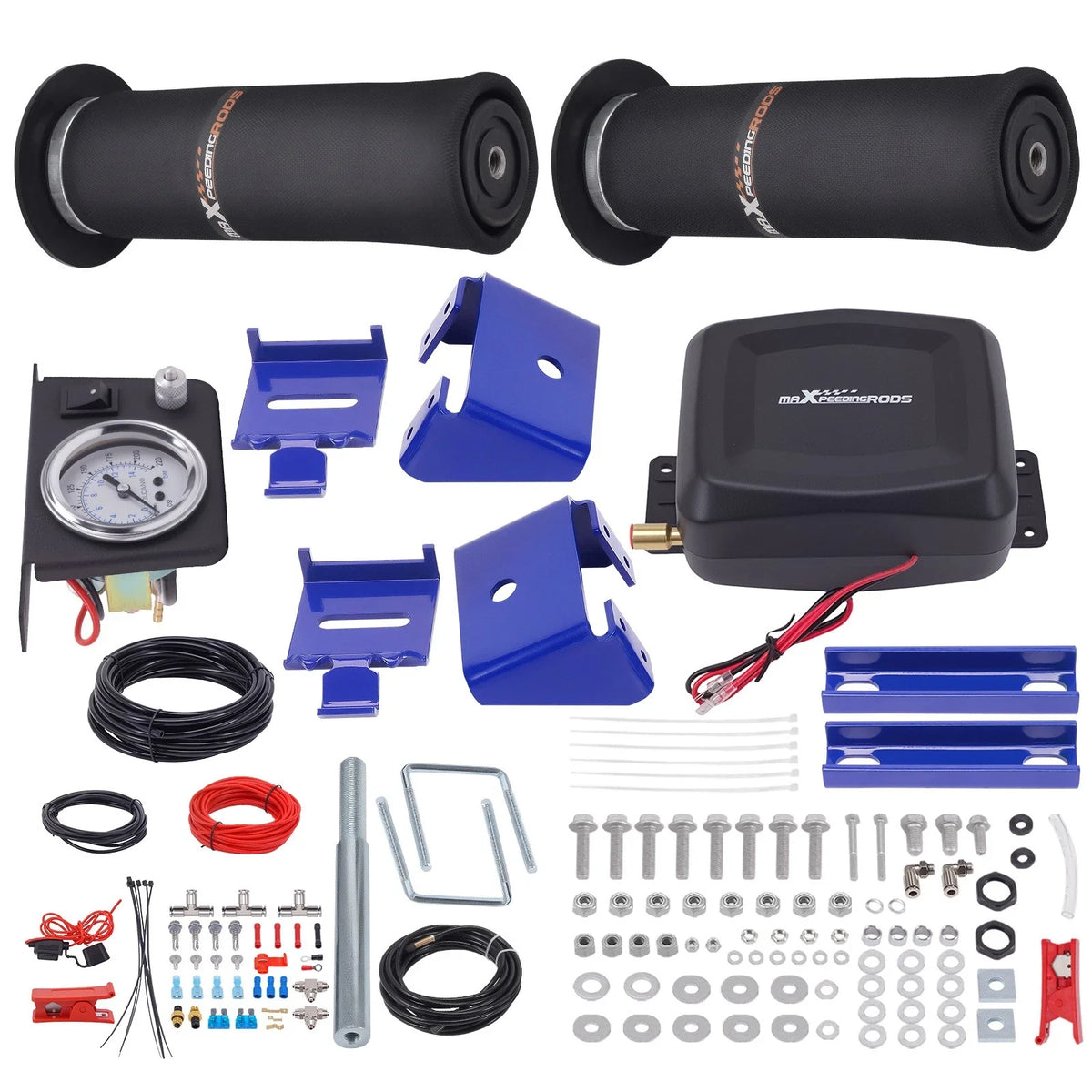 Air Spring Bags with Air Controller Kit for Chevrolet K10 Pickup (1973–1986)