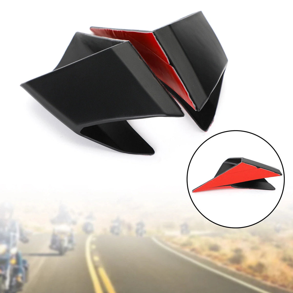 Front Fairing Winglets Side Protection Cover for Honda CBR650R (2019–2021) Black