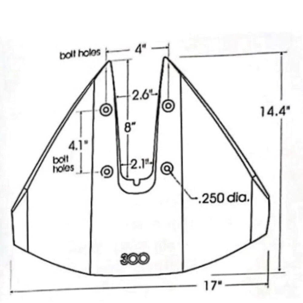 Hydrofoil Stabilizer for Yamaha Mercury Johnson Outboard (40-350 HP)