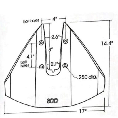Hydrofoil Stabilizer for Yamaha Mercury Johnson Outboard (40-350 HP)