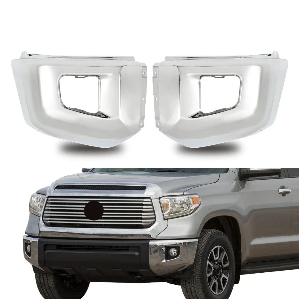 Set of 2 Bumper End Chrome for Toyota Tundra (2014–2021)