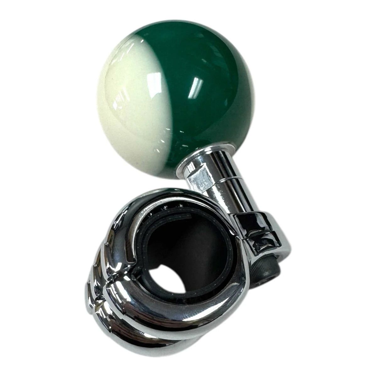 Steering Wheel Spinner Knob for 14 Pool Ball Green Stripe (Universal)