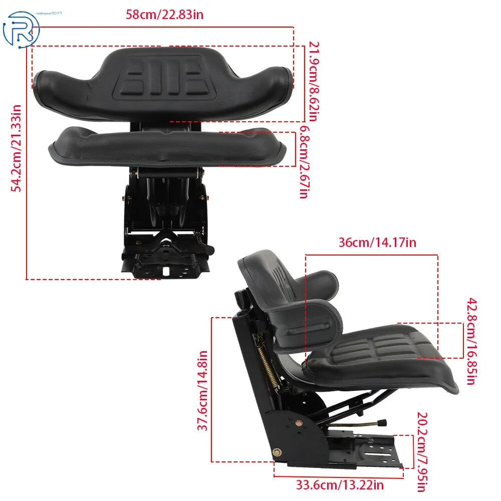 Black Suspension Seat for Ford/New Holland 3000 3600 3610 3900 5100