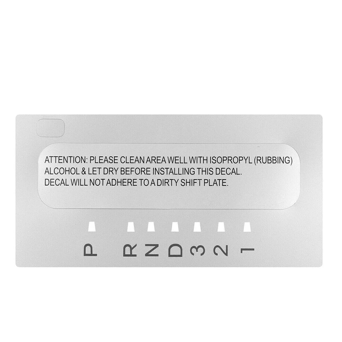 Shifter Sticker for Lincoln Navigator (2007–2010) Matte Silver Decal