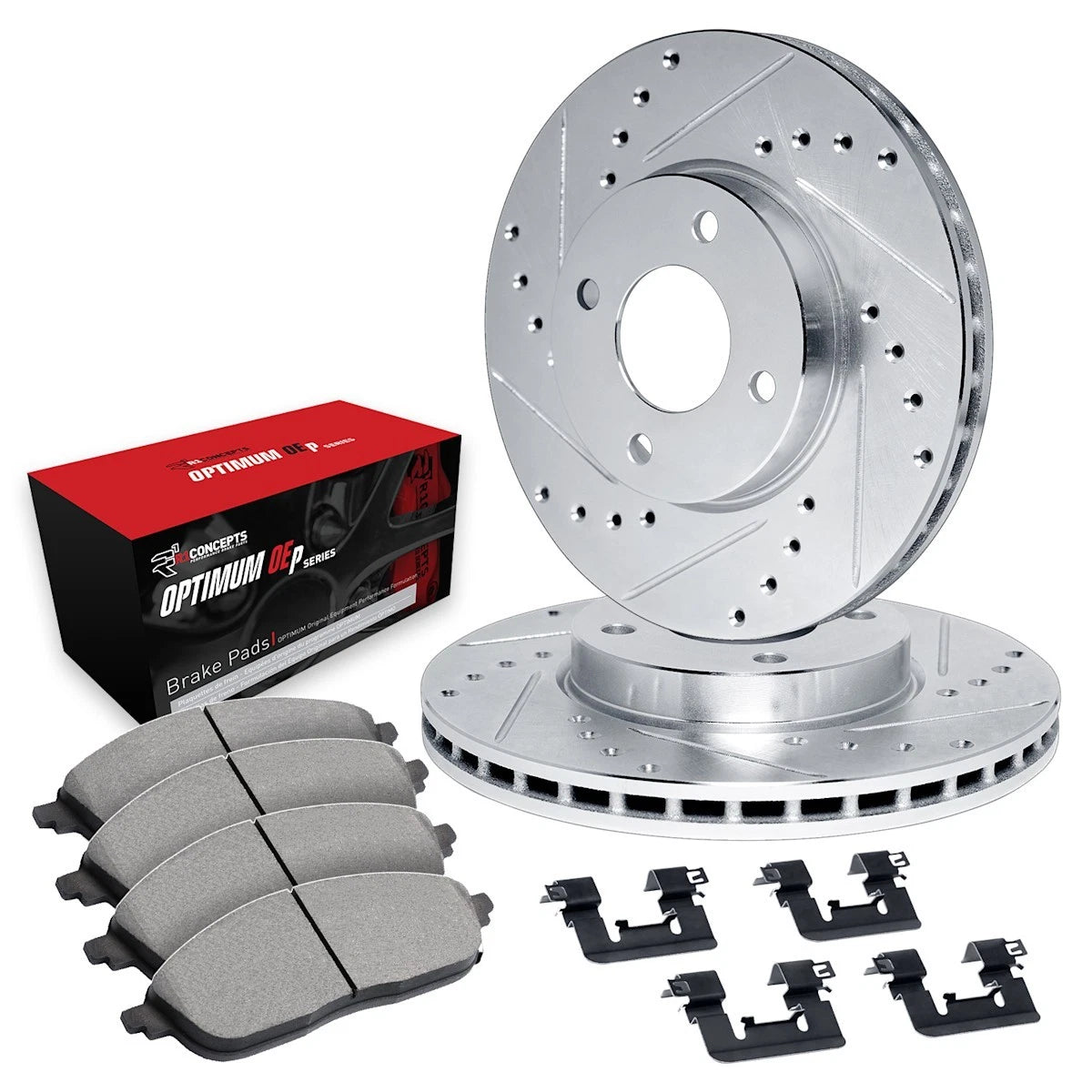 2X Brake Disc and Pad Kit for Pontiac LeMans (1988–1993) WGUH1-47027