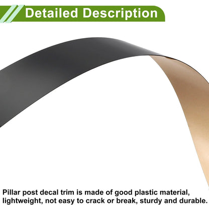6 Pcs Pillar Window Trim for Chevy Malibu (2016–2021) Black