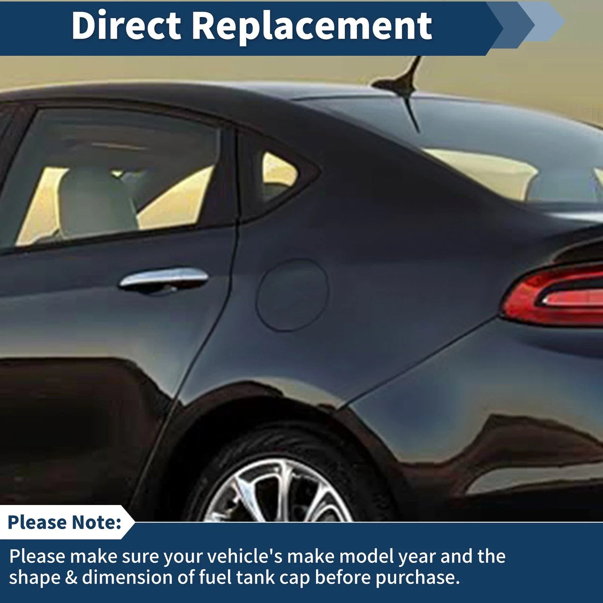 Fuel Tank Door for Dodge Dart (2012–2014) No. 68090634AC