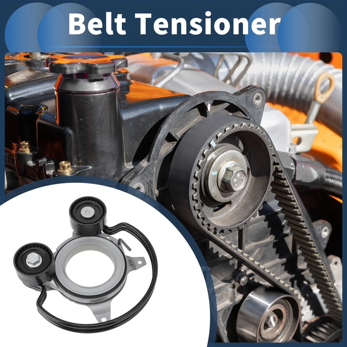 Belt Tensioner for Audi A4 (2015–2024) No. 06L903133Q Metal Plastic