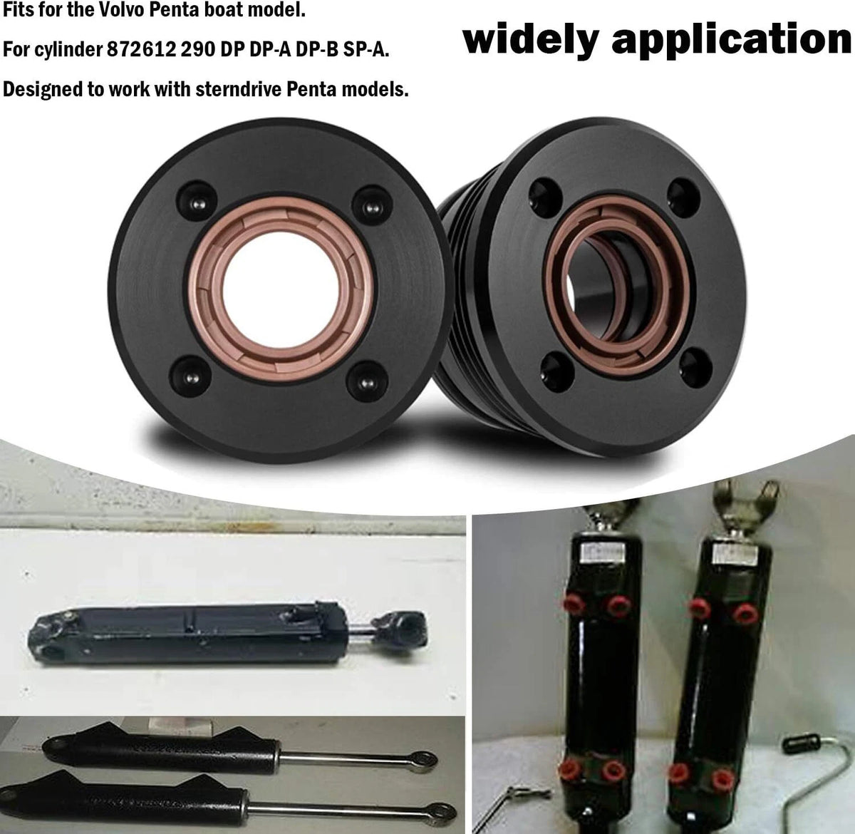 2-Pack Trim Cylinder RAM Rebuild Kit for Volvo Penta 290 (For00672)