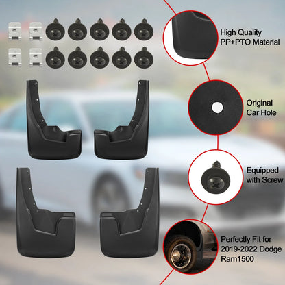 Mud Flaps and Splash Guards for Ram 1500 (2019–2024)