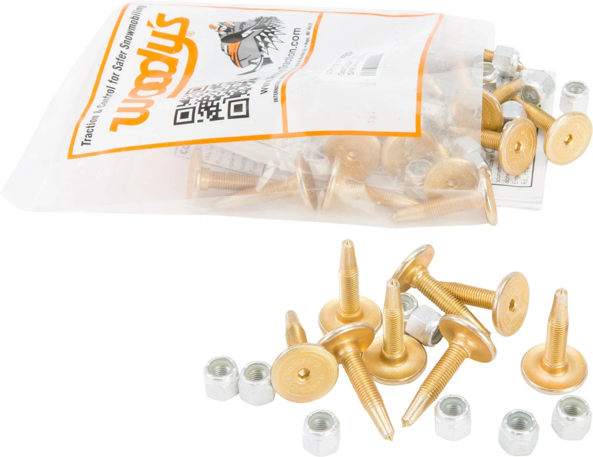 Woodys Gold Digger Carbide Studs 1.325" for Snow Tracks & Support Plates