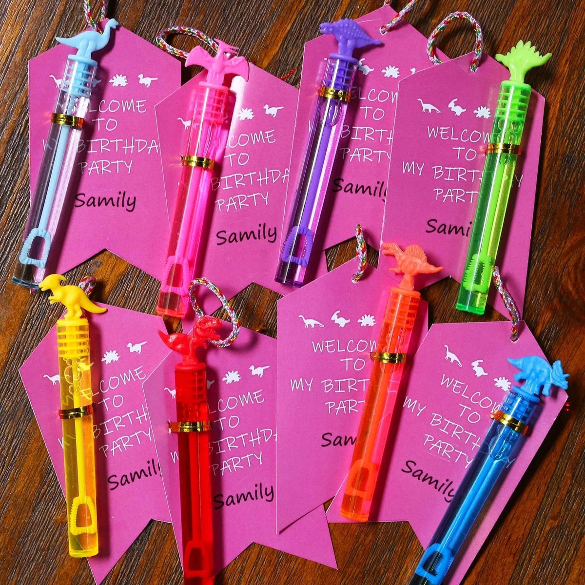 32 Pack Mini Bubble Wands for Kids Party Favors (4.2 inches)