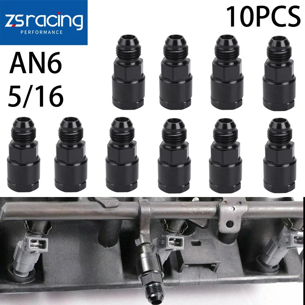 10X Fuel Rail Adapter Fittings AN6 for LT1 LT4 LS1 LQ4 LQ9
