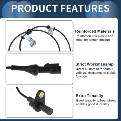 ABS Wheel Speed Sensor No. 7T4Z2C190B for Ford Edge (2007–2014) AWD Rear Right