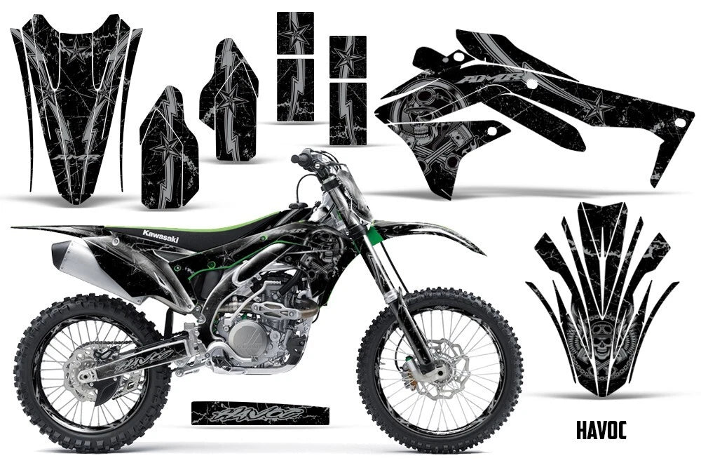 Graphic Stickers +#PLT/RIM Decals for Kawasaki KXF450 (2016–2018)