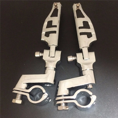 Front 25MM Foot Peg Clamps for Honda GoldWing GL Black Rubber