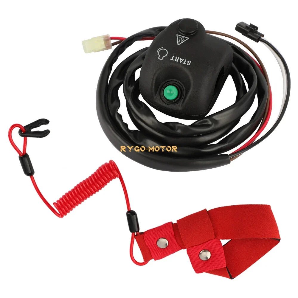 Handlebar Start Stop Kill Switch & Lan for Yamaha WaveRunner (XL760–XL1200)