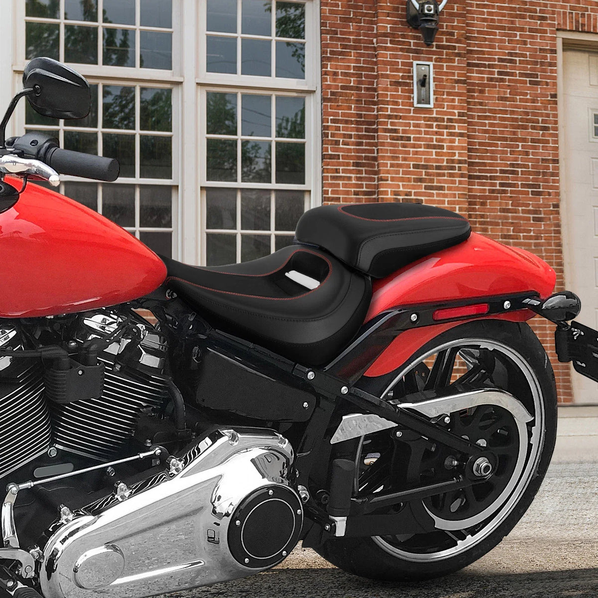 Driver & Passenger Seat for Harley Breakout FXBR FXBRS (2018–2023) Black