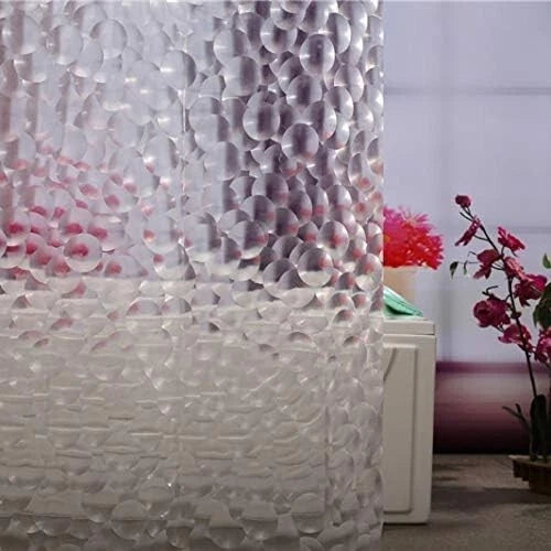 Shower Curtain Liner for 3D Bubbles Design (No Part Numbers)