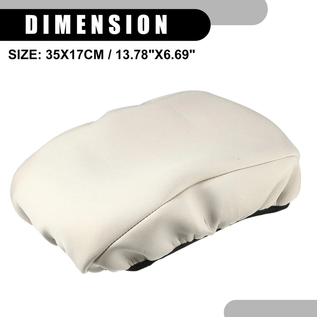 Center Console Seat Armrest Cover for Ford Fusion (2013–2019) Neoprene Beige