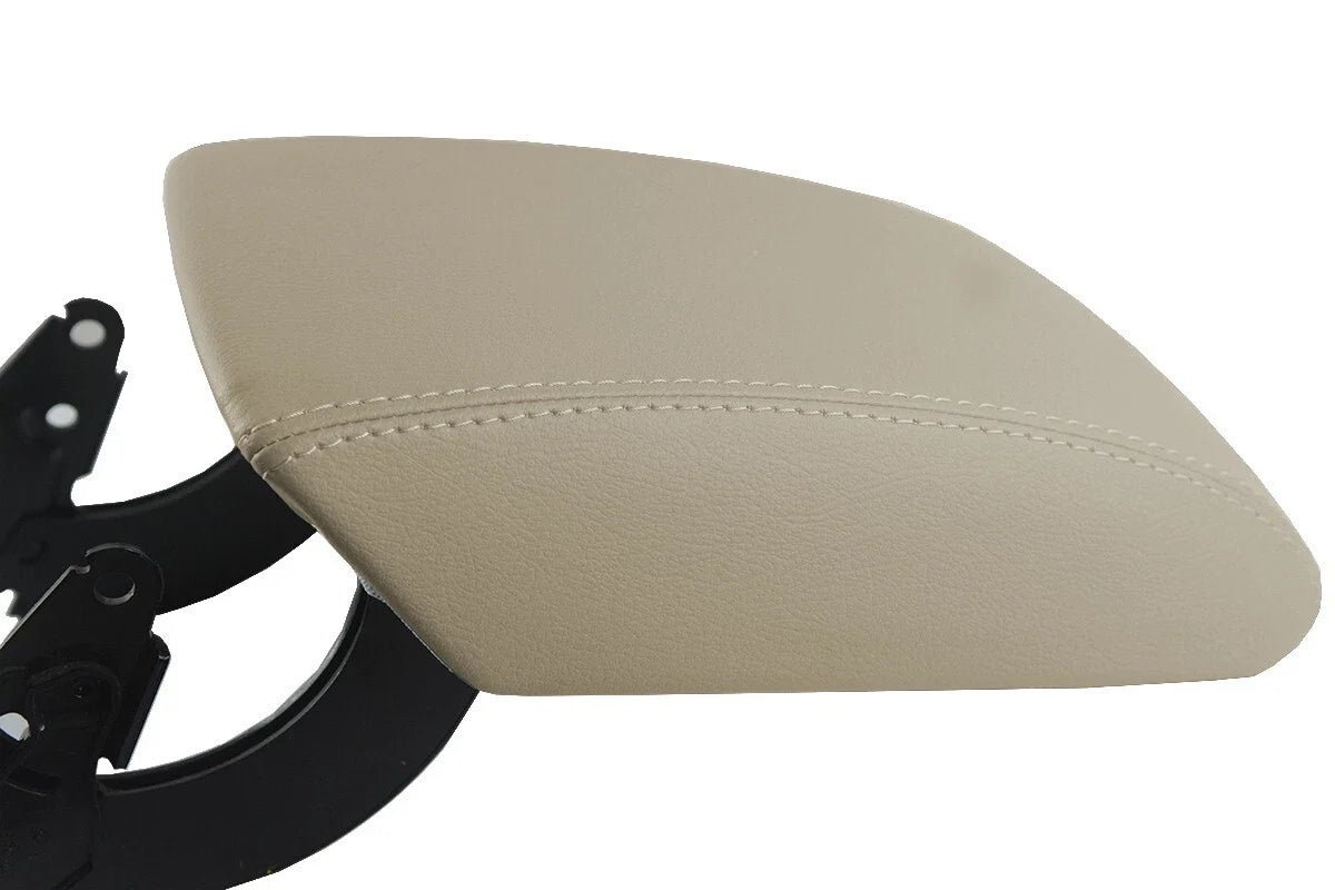 Leather Synthetic Center Console Armrest Cover for Audi Q5 (2018–2023) Beige