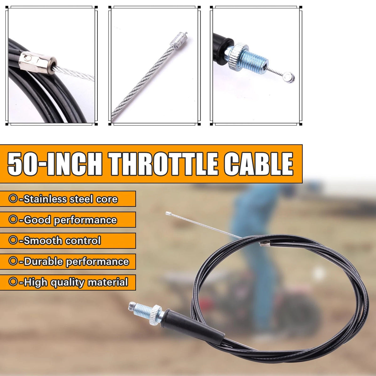 Throttle Cable Assembly Kit for Coleman CT200U