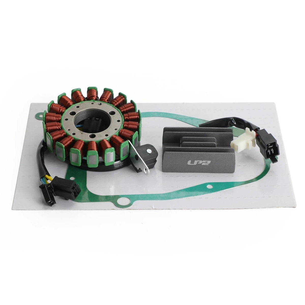 Magneto Stator, Voltage Rectifier, Gasket for Suzuki GZ250 Marauder (1999–2011)