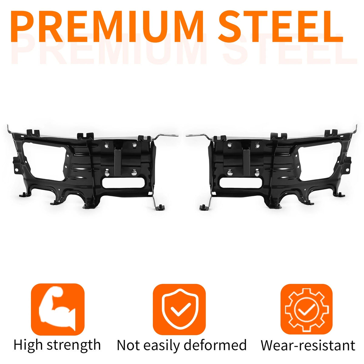 2X Front Bumper Bracket Mount Kit for Dodge Ram 1500 (2009–2012) - CON-A000000065, 68056631AA, CH1061102