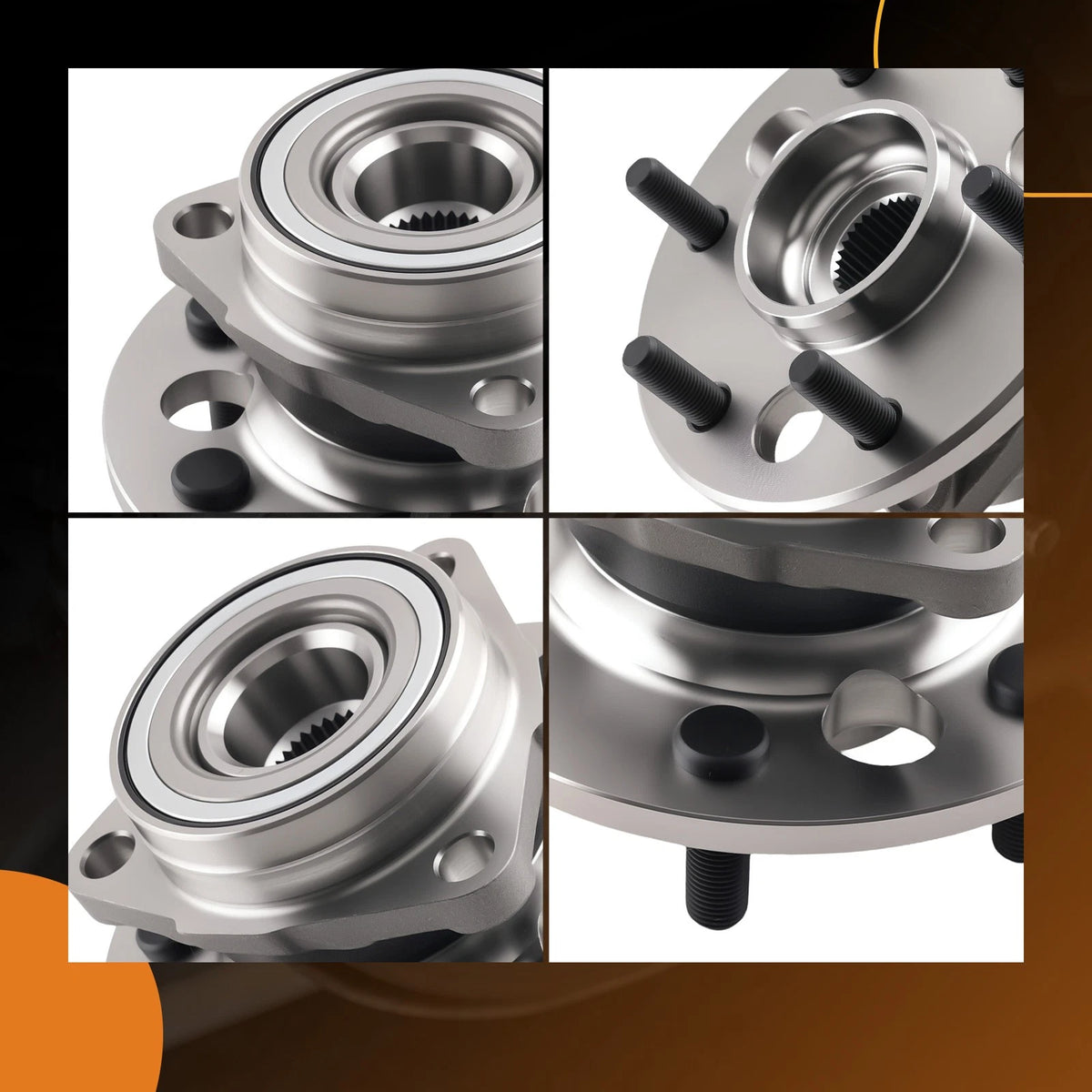 Front LH RH Wheel Hub & Bearing for Chevrolet Blazer 4x4 (1992–1994) 515001, 9I6M7P