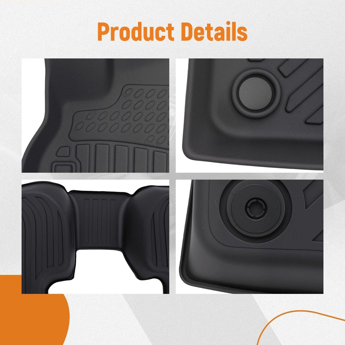 All-Weather TPE Floor Mat for Audi Q3 (2019–2025) Black Waterproof