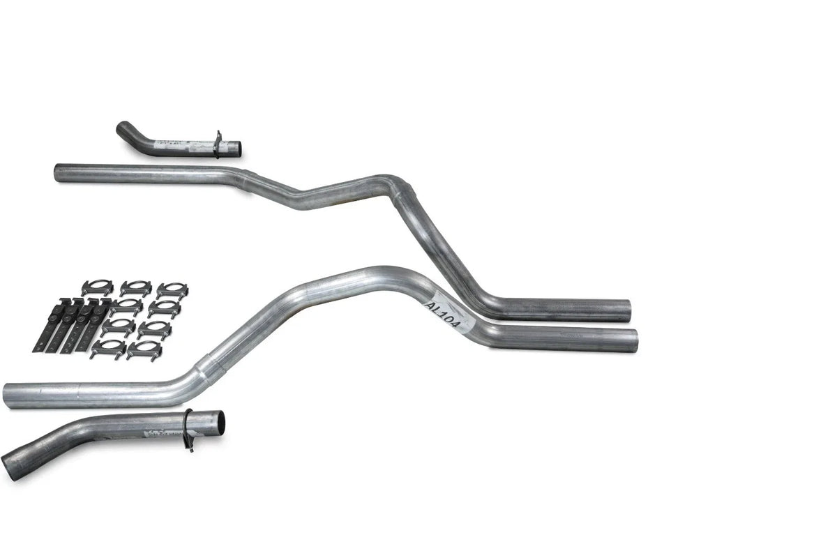 2.5" Dual Exhaust Kit for Ford F-150 (1987–1997) No Muffler Corner Exit