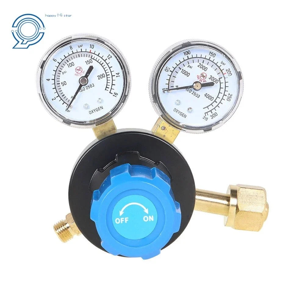 Oxygen Regulator Welding Gas Gauges CGA540 for Welding Equipment (N/A)