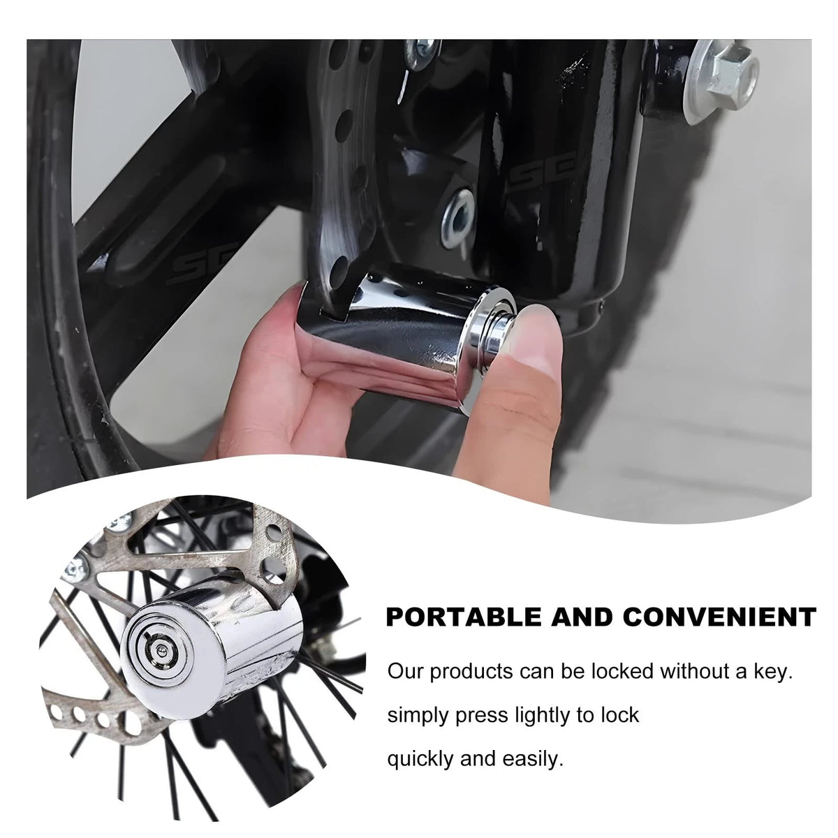 Motorcycle Disc Brake Lock for JNXIJ (Anti-Theft Mini Motorbike)