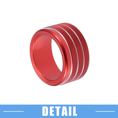 Set of 2 Air Conditioning Control Switch Knob Covers for Toyota Tundra (2014–2021) Red