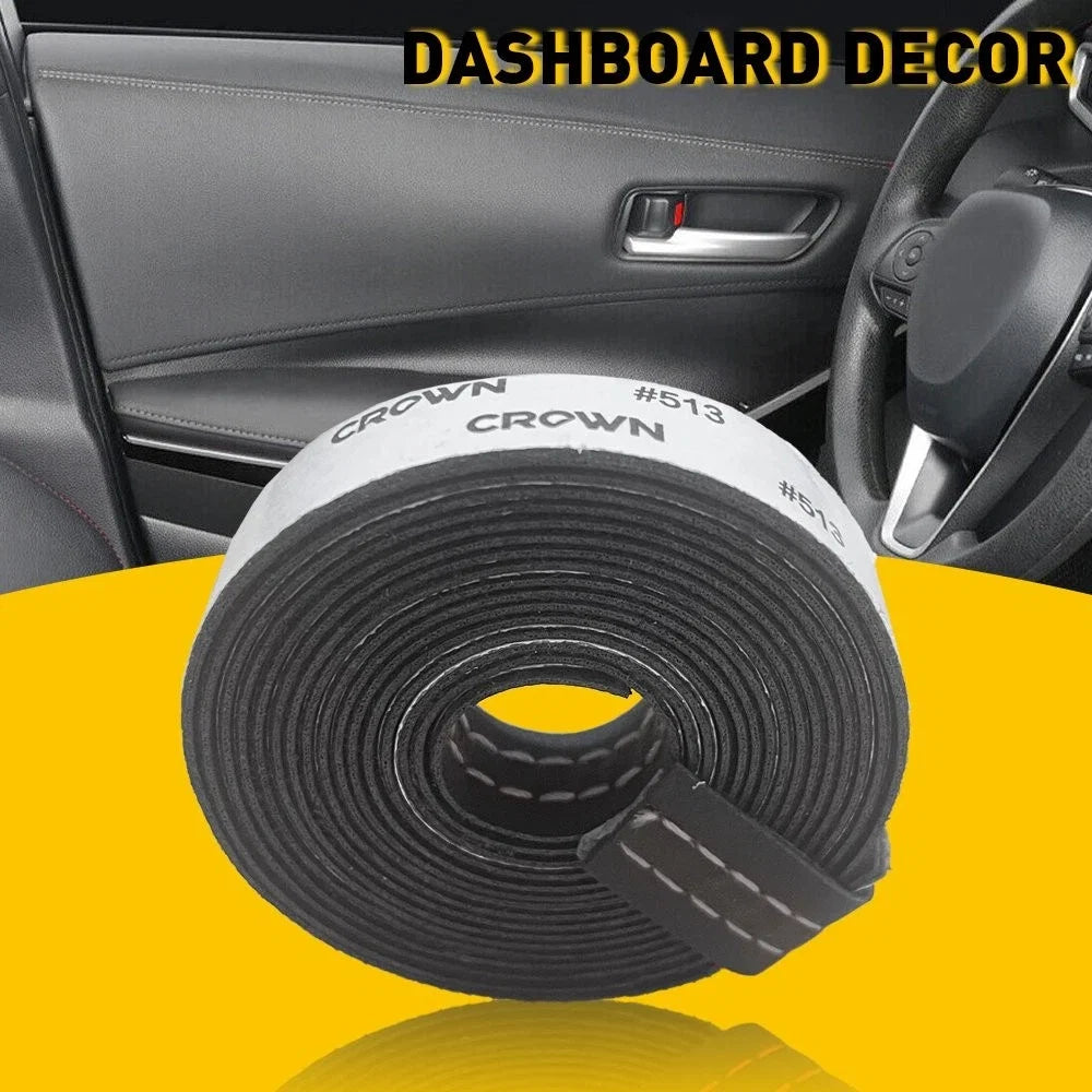 2M PU Leather Dashboard Decor Line Strip Sticker for Universal Vehicles