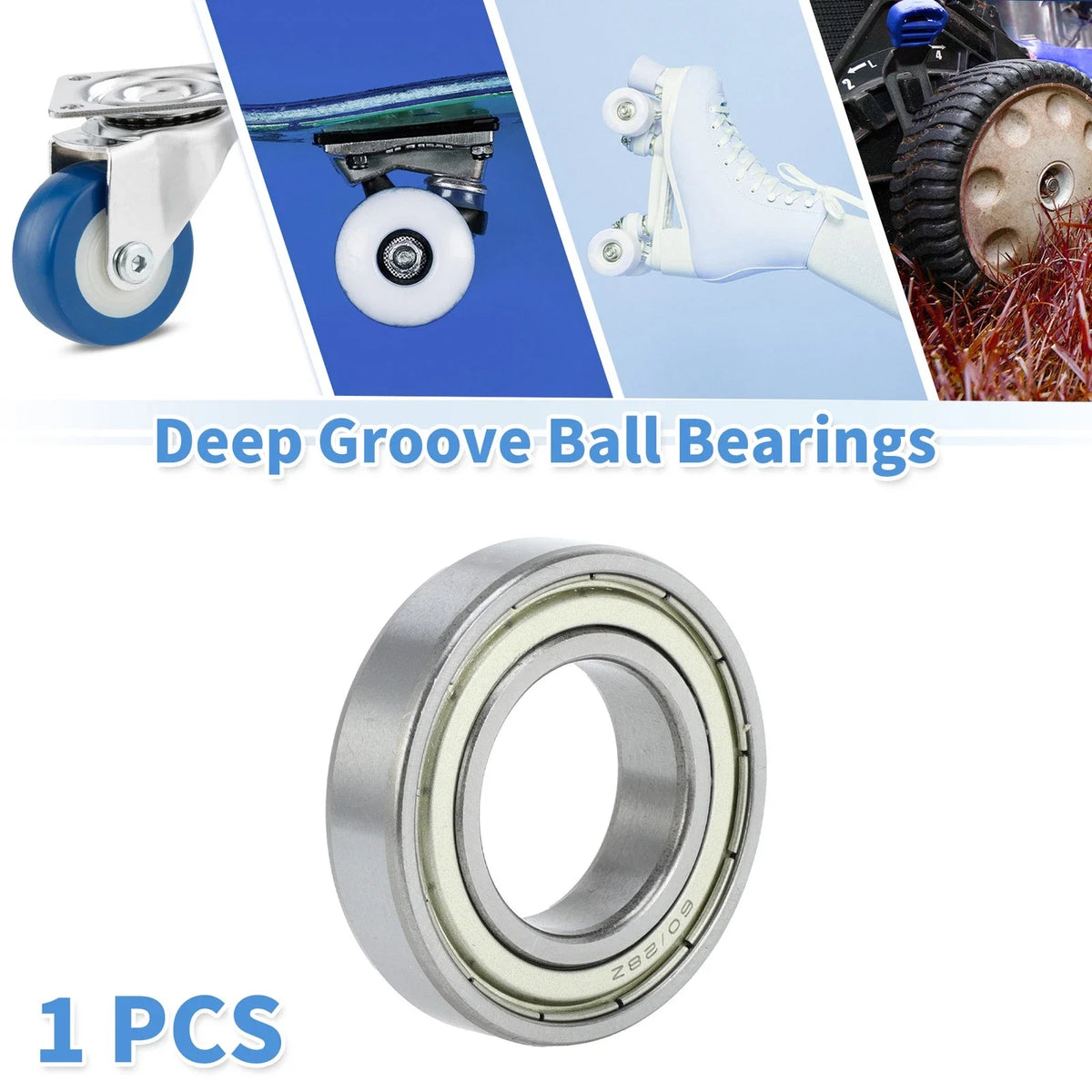 Deep Groove Ball Bearing 28x52x12mm for Scooter Skateboard (1 Pc)