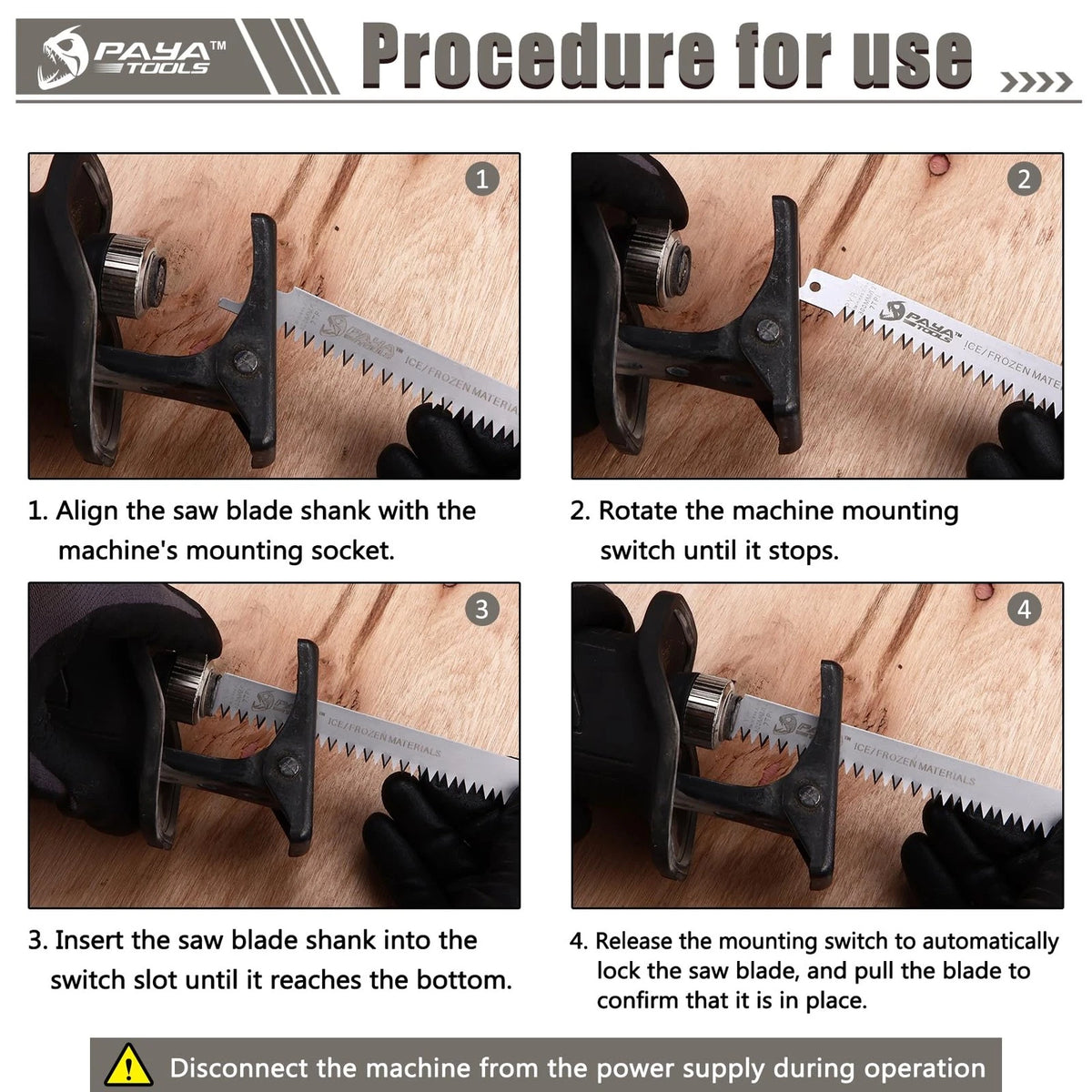 12-Inch Stainless Steel Reciprocating Saw Blades (Set of 2)