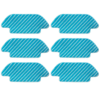 Set of 6 Replacement Cloths for Superior Dirt Absorption