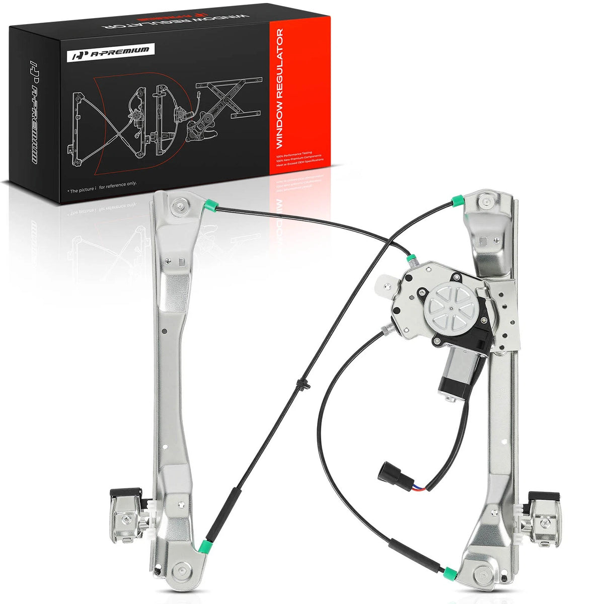 Front Left Power Window Regulator w/ Motor for Chevrolet Caprice (2011–2013) 92191030, 751-784, 21-2148