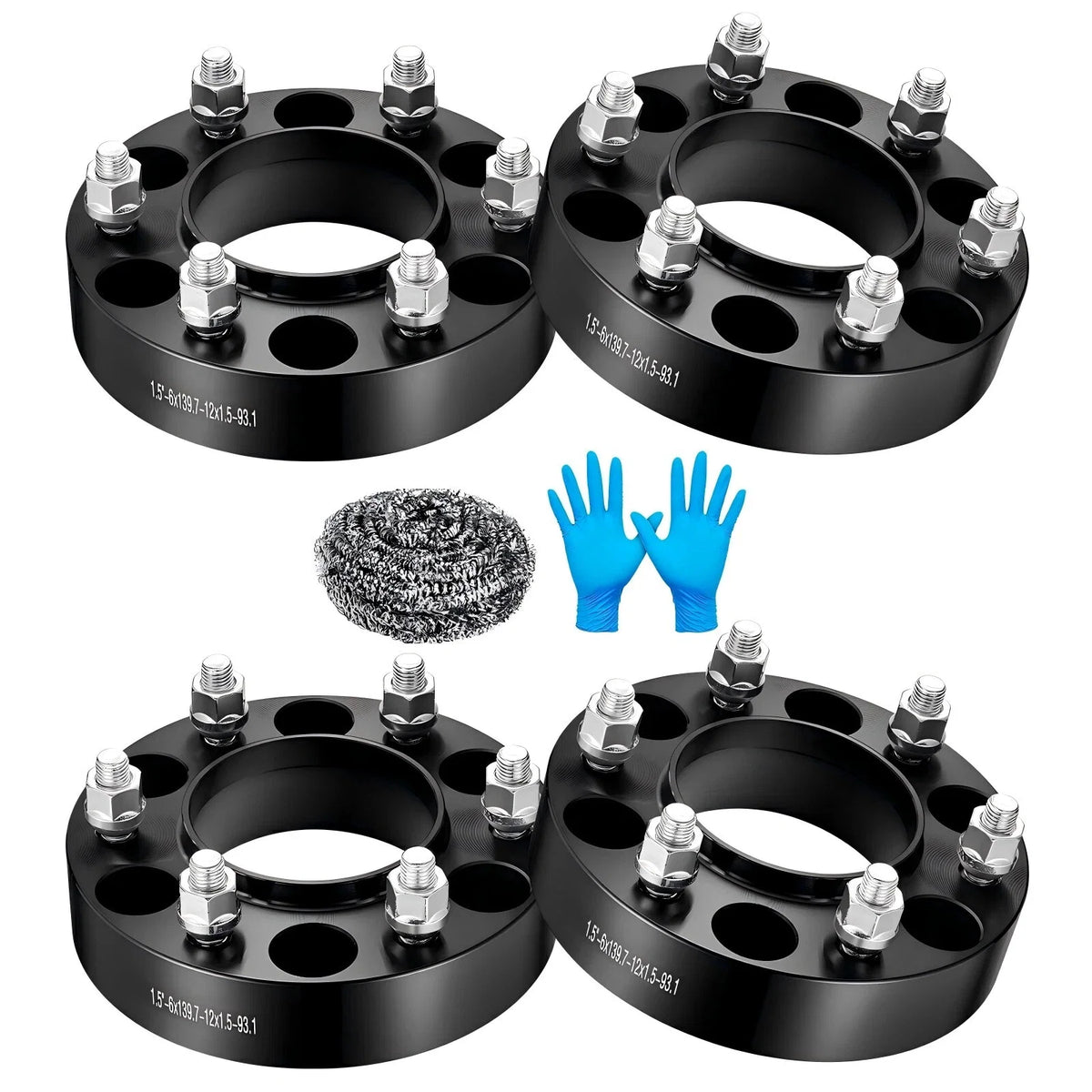 Set of 4 Hubcentric Wheel Spacers 1.5" 6x5.5 6x139.7 for 2021-2024 Ford Bronco