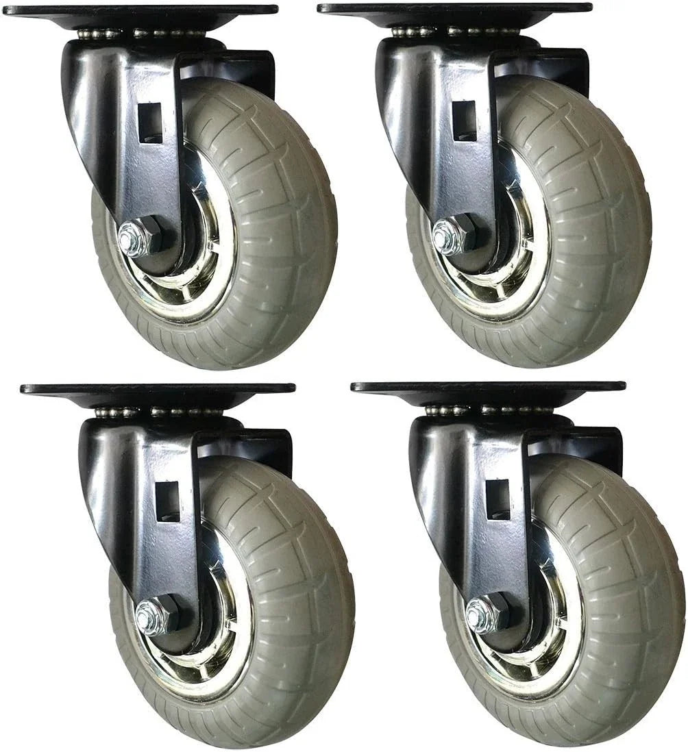 Set of 4 Heavy Duty 4-Inch Fixed Wheel Casters