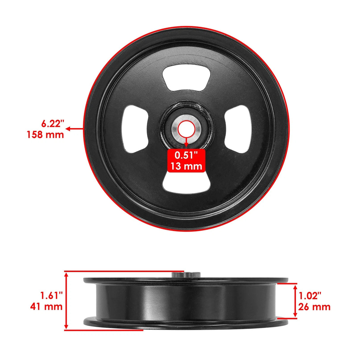 61" Deck Idler Pulley for Bobcat ZT3000 ZT3500 XRZ PRO (4176836 4176803 4165953)