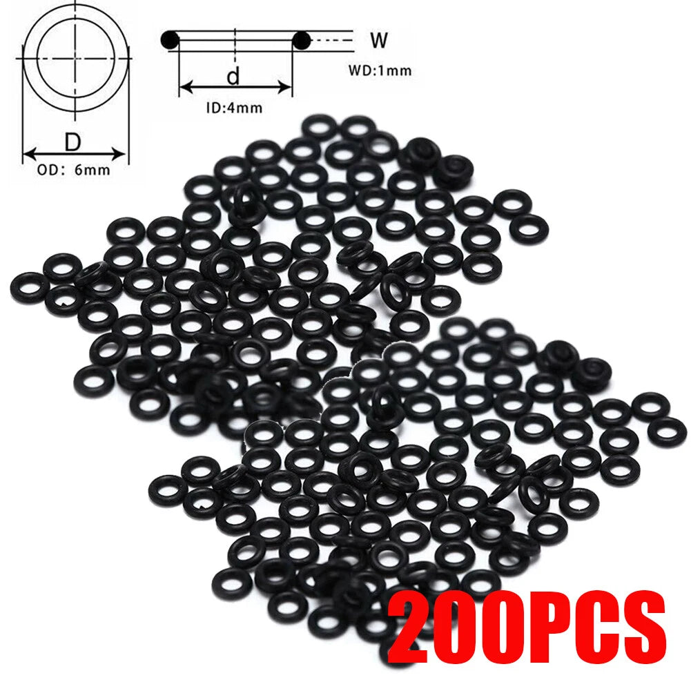 200PCS Rubber O Ring Washers for Archery Arrowhead Points