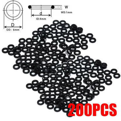 200PCS Rubber O Ring Washers for Archery Arrowhead Points