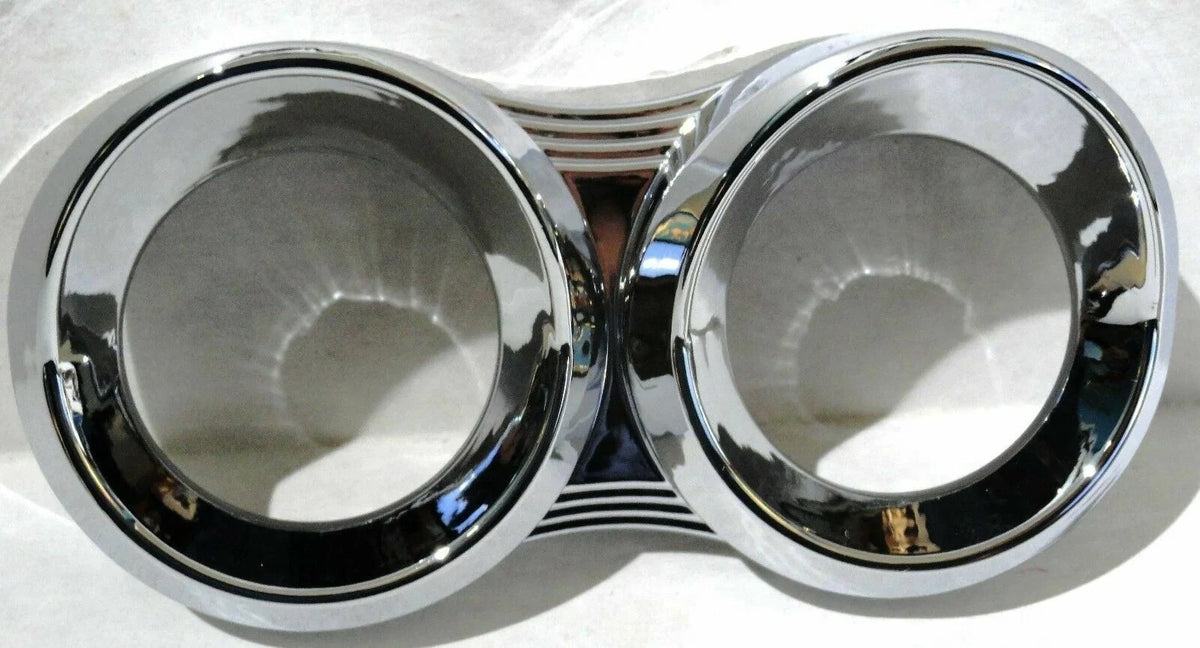 2 Gauge Horizontal Cover Bezel Visor for Peterbilt (2005 & Older) UP#41719