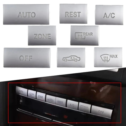 8X Console AC Buttons Cover Trim for Mercedes E Class W212, C207 (2009–2015)