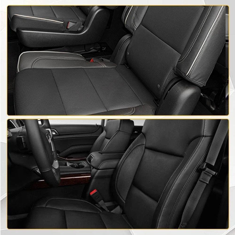 Set of 2 Leather Seat Covers for GMC Sierra 1500 2500HD 3500HD (2015–2019)