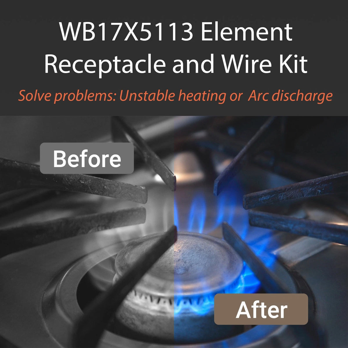 4X WB17X5113 Element Receptacle for GE 