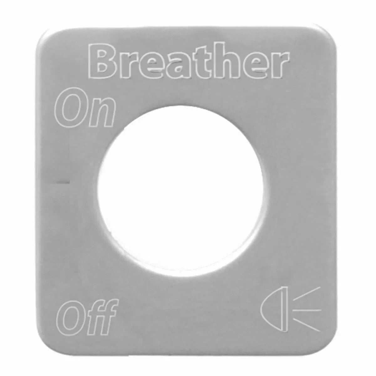 Switch Plate for Kenworth Breather Lights (GG#68526) Stainless Steel